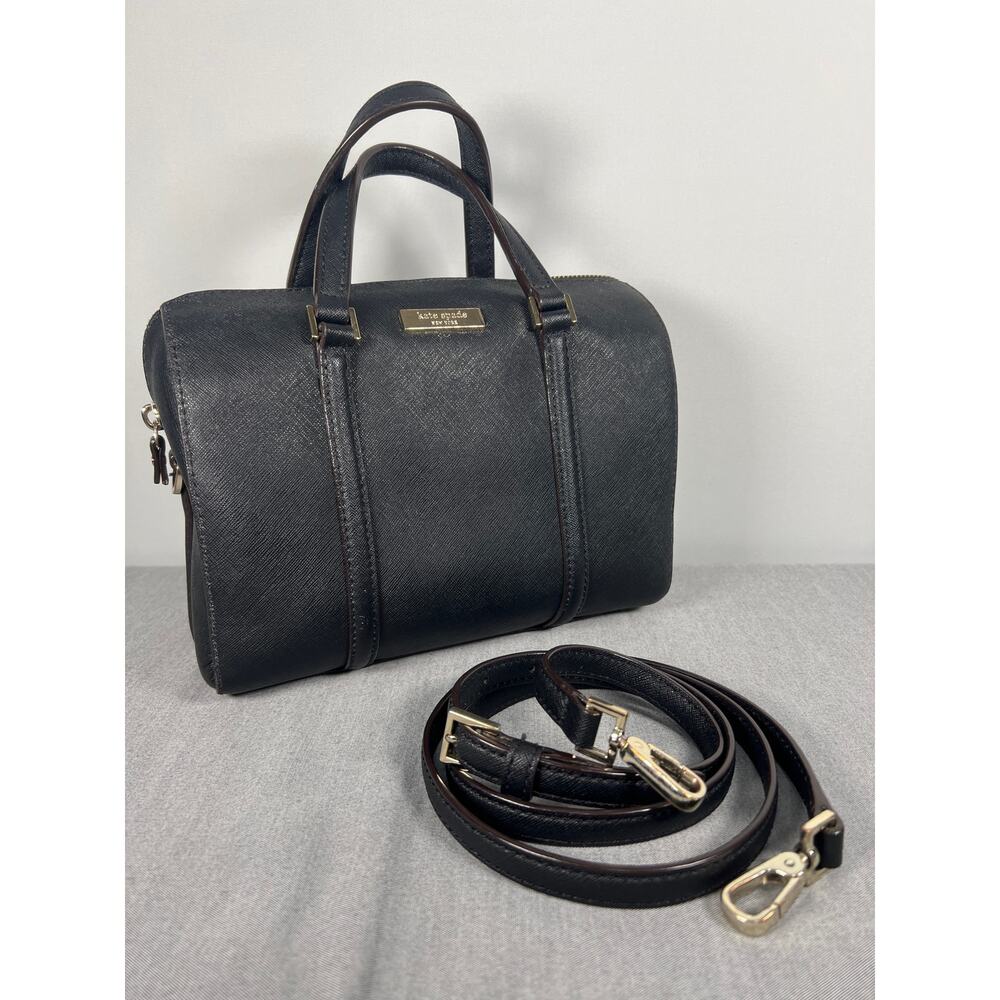 Kate Spade Black Mini Cassie Newbury Lane, Satchel Crossbody bag, Style WKRU2852